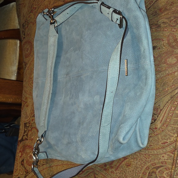 Rebecca Minkoff Blue Nubuck Leather Hobo Bag. $350 Retail. Great Condition. - Picture 9 of 10